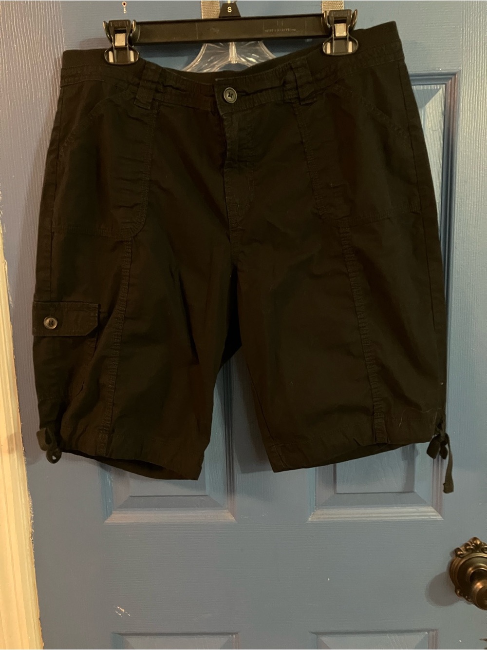 St. John's Bay Black Men's Cargo Shorts with Utility Pockets